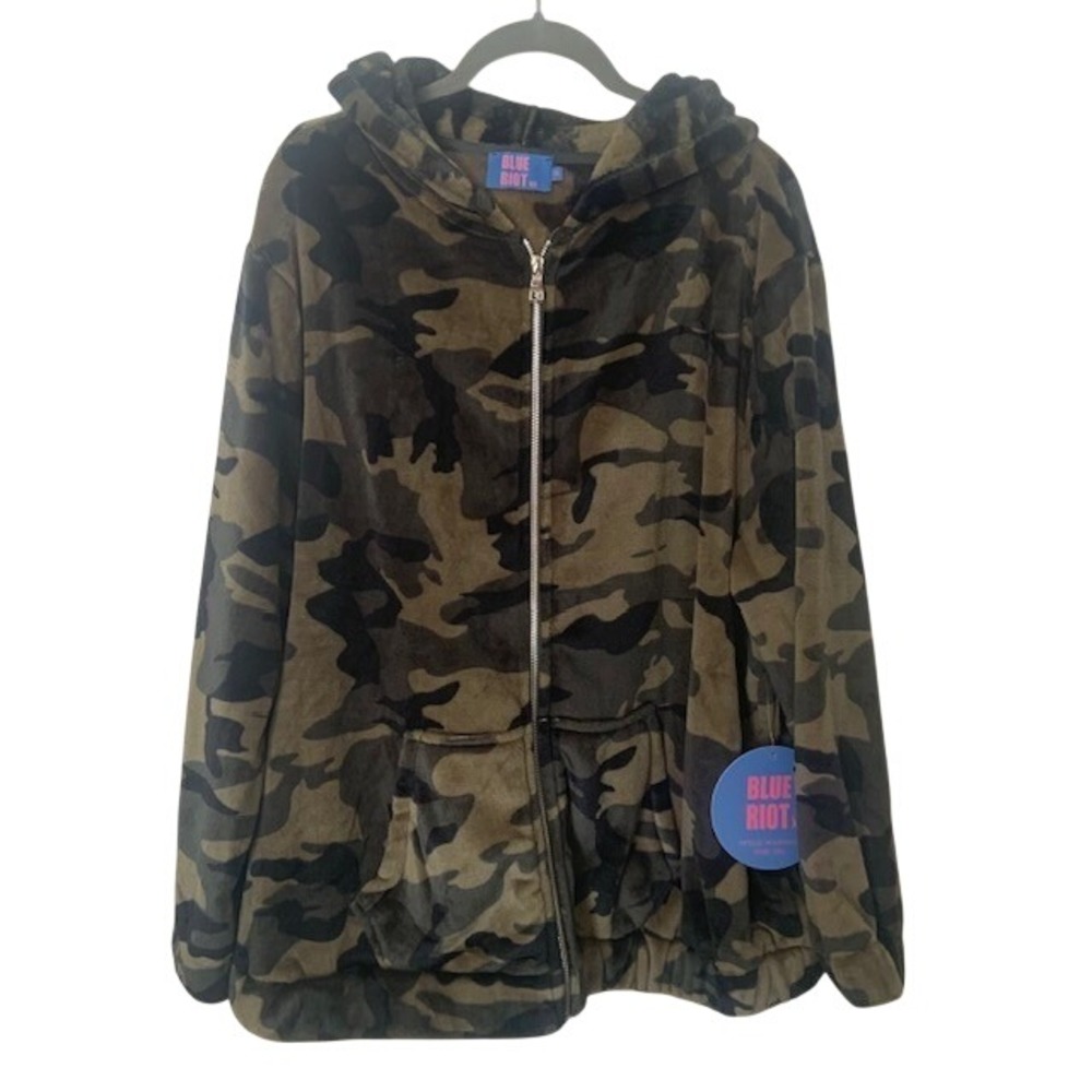 Riot Society‎ 2XL Camo Oversized Hoodie NWT Fleece Cozy Athleisure Streetwear